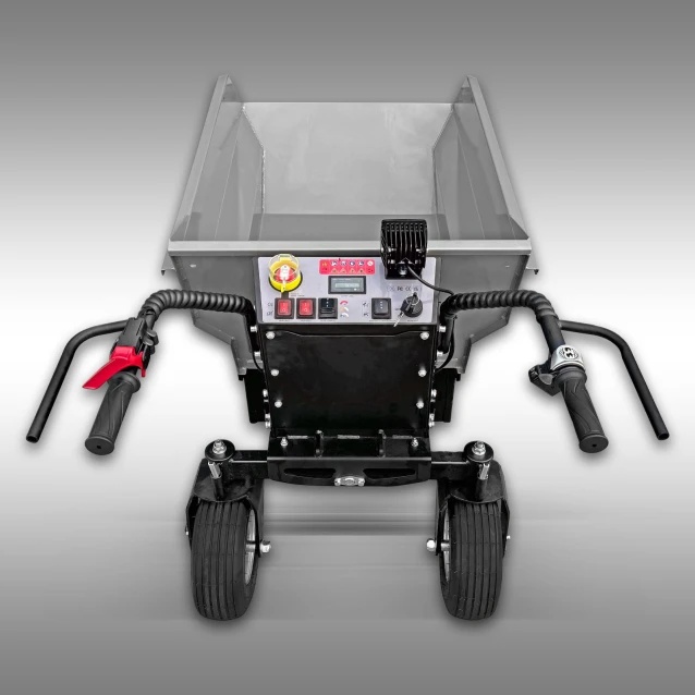 Panel sterowania i wydajne baterie 48V w tacce elektrycznej Jansen MSK-500.